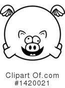 Pig Clipart #1420021 by Cory Thoman