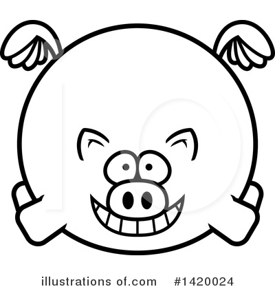 Royalty-Free (RF) Pig Clipart Illustration by Cory Thoman - Stock Sample #1420024