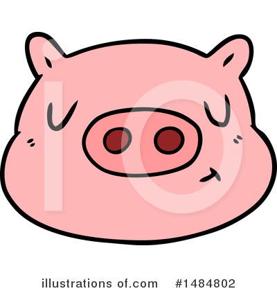 Royalty-Free (RF) Pig Clipart Illustration by lineartestpilot - Stock Sample #1484802