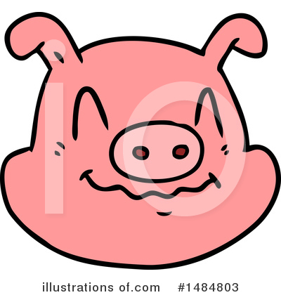 Royalty-Free (RF) Pig Clipart Illustration by lineartestpilot - Stock Sample #1484803