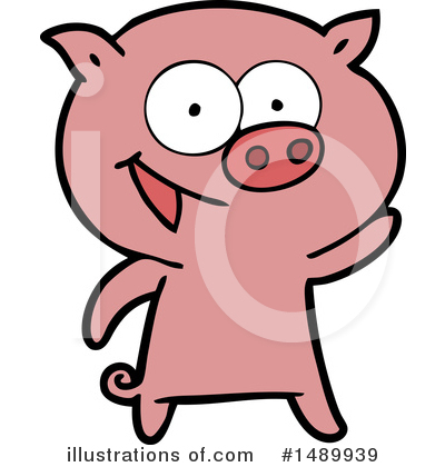 Royalty-Free (RF) Pig Clipart Illustration by lineartestpilot - Stock Sample #1489939