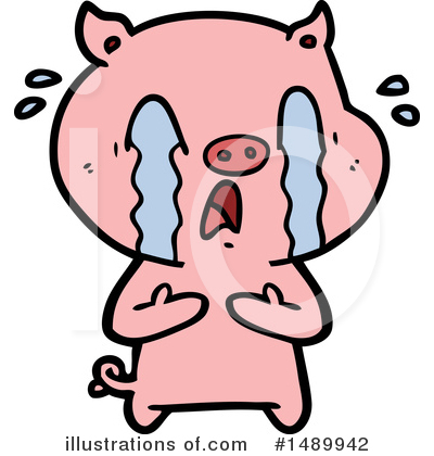 Royalty-Free (RF) Pig Clipart Illustration by lineartestpilot - Stock Sample #1489942