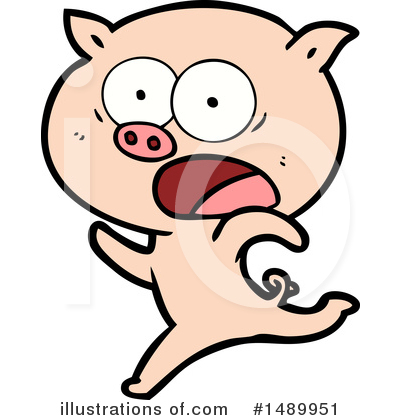 Royalty-Free (RF) Pig Clipart Illustration by lineartestpilot - Stock Sample #1489951