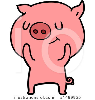 Royalty-Free (RF) Pig Clipart Illustration by lineartestpilot - Stock Sample #1489955