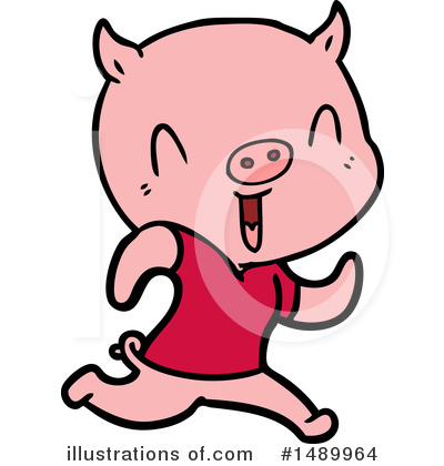 Royalty-Free (RF) Pig Clipart Illustration by lineartestpilot - Stock Sample #1489964