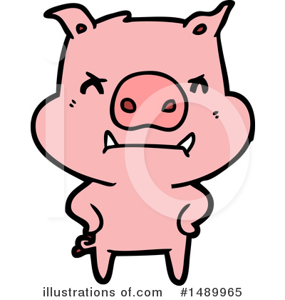 Royalty-Free (RF) Pig Clipart Illustration by lineartestpilot - Stock Sample #1489965