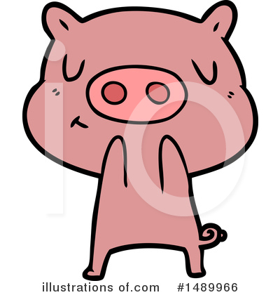 Royalty-Free (RF) Pig Clipart Illustration by lineartestpilot - Stock Sample #1489966