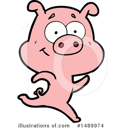 Royalty-Free (RF) Pig Clipart Illustration by lineartestpilot - Stock Sample #1489974