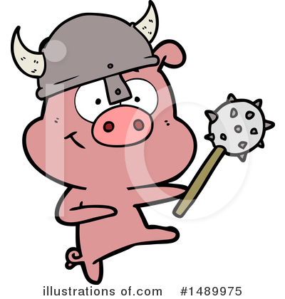Royalty-Free (RF) Pig Clipart Illustration by lineartestpilot - Stock Sample #1489975