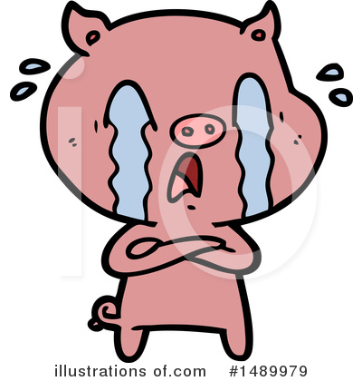 Royalty-Free (RF) Pig Clipart Illustration by lineartestpilot - Stock Sample #1489979