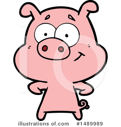 Royalty-Free (RF) Pig Clipart Illustration by lineartestpilot - Stock Sample #1489989