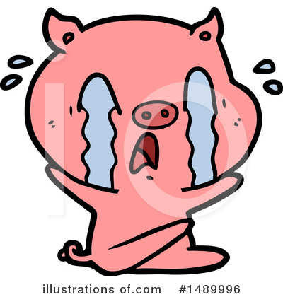 Royalty-Free (RF) Pig Clipart Illustration by lineartestpilot - Stock Sample #1489996