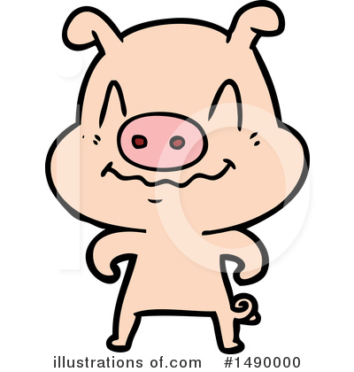 Royalty-Free (RF) Pig Clipart Illustration by lineartestpilot - Stock Sample #1490000