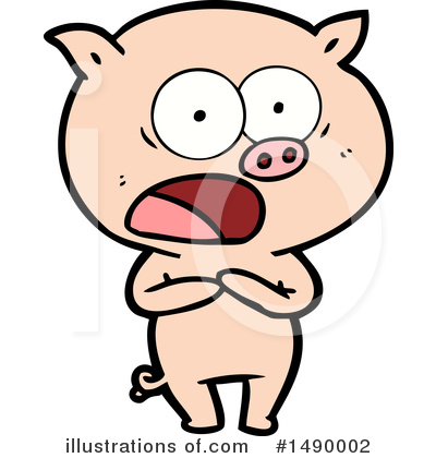 Royalty-Free (RF) Pig Clipart Illustration by lineartestpilot - Stock Sample #1490002