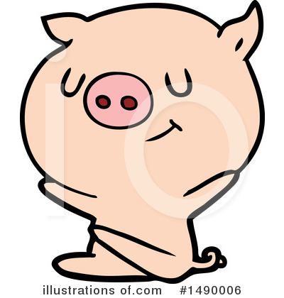 Royalty-Free (RF) Pig Clipart Illustration by lineartestpilot - Stock Sample #1490006