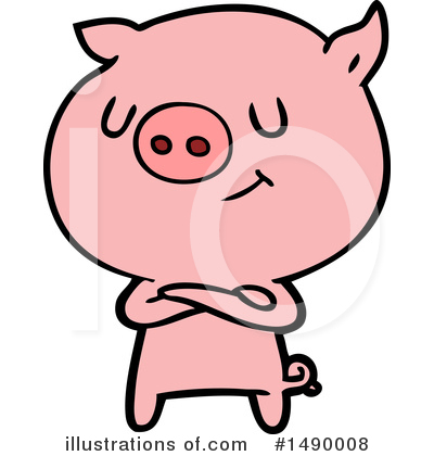 Royalty-Free (RF) Pig Clipart Illustration by lineartestpilot - Stock Sample #1490008