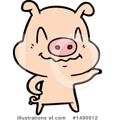 Royalty-Free (RF) Pig Clipart Illustration by lineartestpilot - Stock Sample #1490012