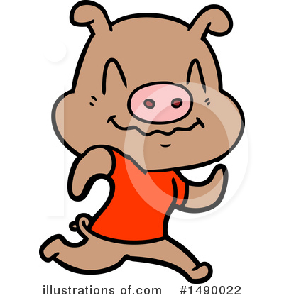 Royalty-Free (RF) Pig Clipart Illustration by lineartestpilot - Stock Sample #1490022
