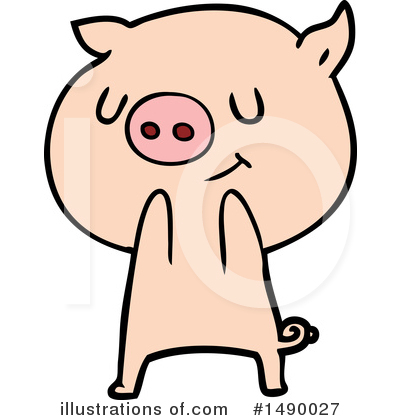 Royalty-Free (RF) Pig Clipart Illustration by lineartestpilot - Stock Sample #1490027
