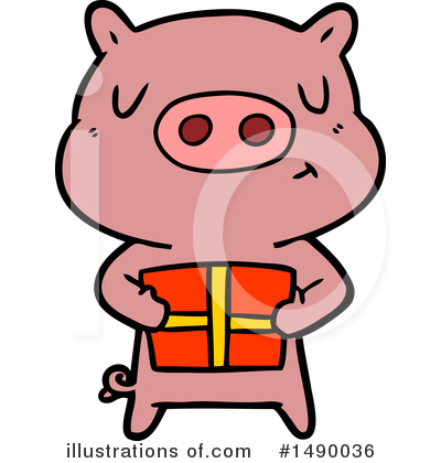 Royalty-Free (RF) Pig Clipart Illustration by lineartestpilot - Stock Sample #1490036