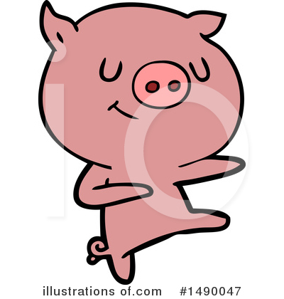 Royalty-Free (RF) Pig Clipart Illustration by lineartestpilot - Stock Sample #1490047