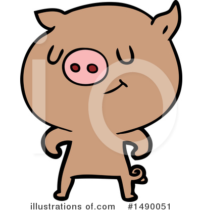 Royalty-Free (RF) Pig Clipart Illustration by lineartestpilot - Stock Sample #1490051
