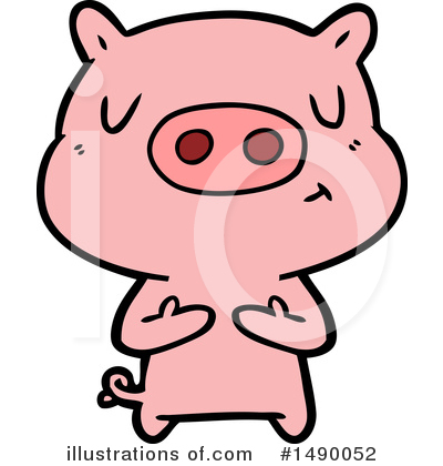 Royalty-Free (RF) Pig Clipart Illustration by lineartestpilot - Stock Sample #1490052