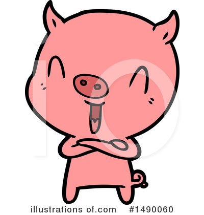 Royalty-Free (RF) Pig Clipart Illustration by lineartestpilot - Stock Sample #1490060