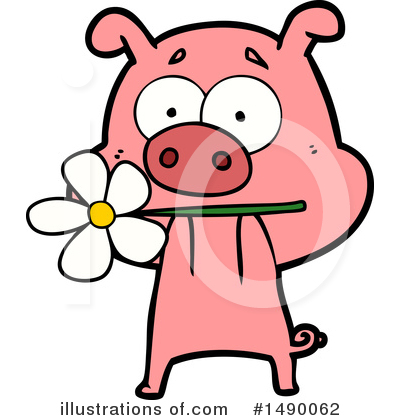Royalty-Free (RF) Pig Clipart Illustration by lineartestpilot - Stock Sample #1490062