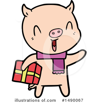 Royalty-Free (RF) Pig Clipart Illustration by lineartestpilot - Stock Sample #1490067