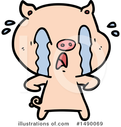 Royalty-Free (RF) Pig Clipart Illustration by lineartestpilot - Stock Sample #1490069