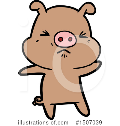 Royalty-Free (RF) Pig Clipart Illustration by lineartestpilot - Stock Sample #1507039