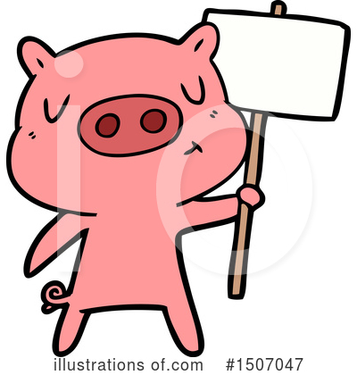 Royalty-Free (RF) Pig Clipart Illustration by lineartestpilot - Stock Sample #1507047