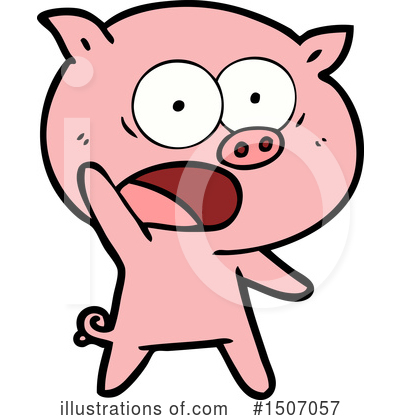 Royalty-Free (RF) Pig Clipart Illustration by lineartestpilot - Stock Sample #1507057