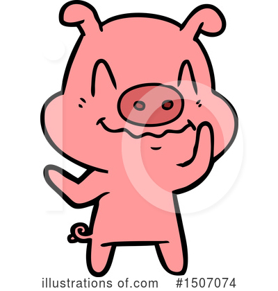 Royalty-Free (RF) Pig Clipart Illustration by lineartestpilot - Stock Sample #1507074