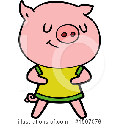 Royalty-Free (RF) Pig Clipart Illustration by lineartestpilot - Stock Sample #1507076
