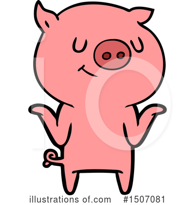 Royalty-Free (RF) Pig Clipart Illustration by lineartestpilot - Stock Sample #1507081