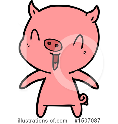 Royalty-Free (RF) Pig Clipart Illustration by lineartestpilot - Stock Sample #1507087