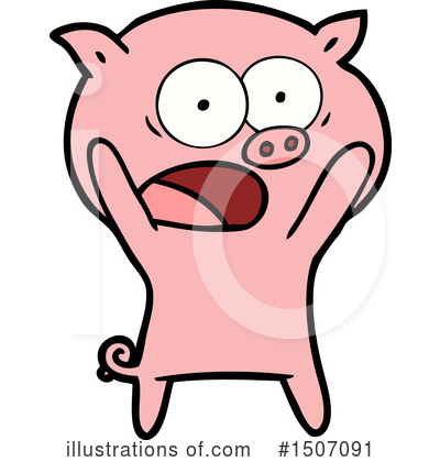 Royalty-Free (RF) Pig Clipart Illustration by lineartestpilot - Stock Sample #1507091
