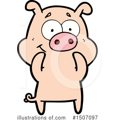 Royalty-Free (RF) Pig Clipart Illustration by lineartestpilot - Stock Sample #1507097
