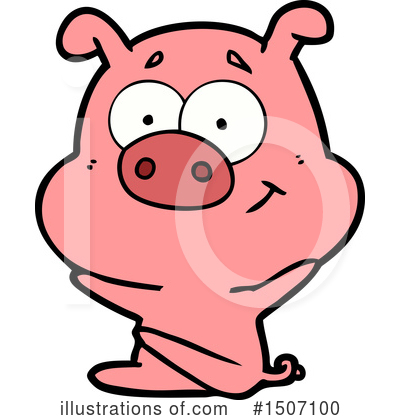 Royalty-Free (RF) Pig Clipart Illustration by lineartestpilot - Stock Sample #1507100