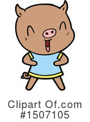 Pig Clipart #1507105 by lineartestpilot