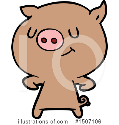 Royalty-Free (RF) Pig Clipart Illustration by lineartestpilot - Stock Sample #1507106