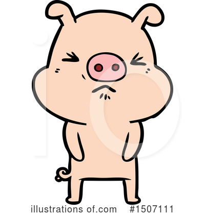 Royalty-Free (RF) Pig Clipart Illustration by lineartestpilot - Stock Sample #1507111