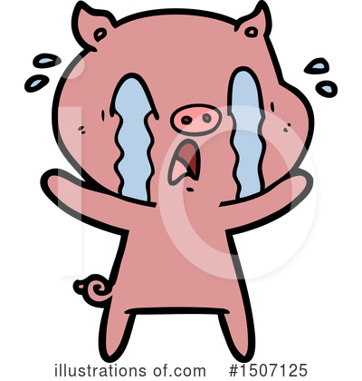 Royalty-Free (RF) Pig Clipart Illustration by lineartestpilot - Stock Sample #1507125