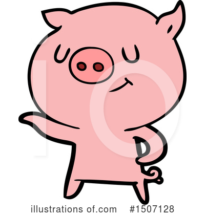Royalty-Free (RF) Pig Clipart Illustration by lineartestpilot - Stock Sample #1507128