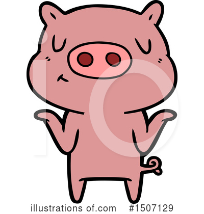 Royalty-Free (RF) Pig Clipart Illustration by lineartestpilot - Stock Sample #1507129