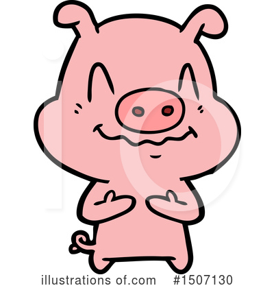 Royalty-Free (RF) Pig Clipart Illustration by lineartestpilot - Stock Sample #1507130
