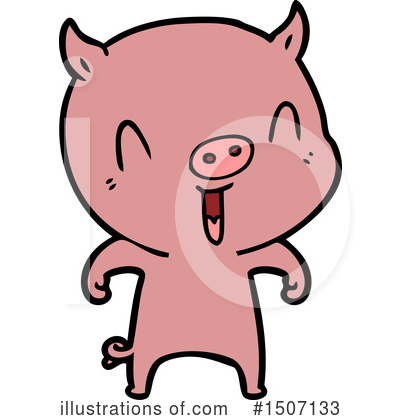 Royalty-Free (RF) Pig Clipart Illustration by lineartestpilot - Stock Sample #1507133
