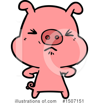 Royalty-Free (RF) Pig Clipart Illustration by lineartestpilot - Stock Sample #1507151